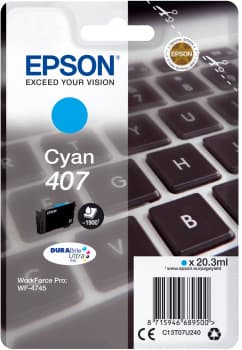 Epson Inchiostro ciano singolo DURABrite Ultra Tastiera 407L