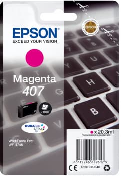 Epson Inchiostro magenta singolo DURABrite Ultra Tastiera 407L