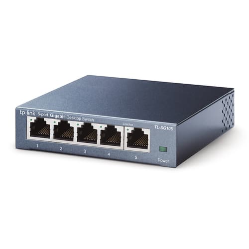 TP-Link TL-SG105 switch di rete Non gestito L2 Gigabit Ethernet (10/100/1000) Nero