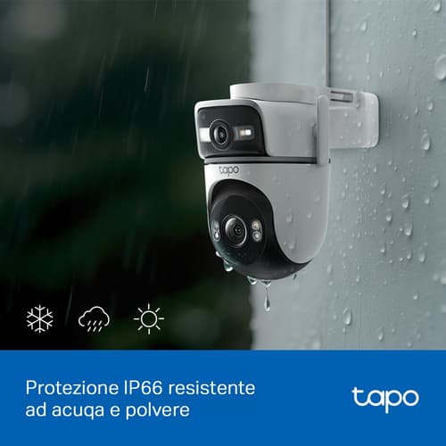 TP-Link Tapo TC47 Videocamera di sicurezza outdoor motorizzata 2K con doppio obiettivo