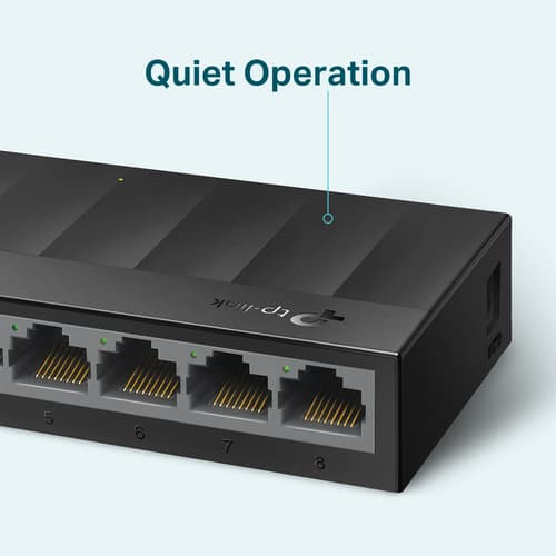 TP-Link LS1008G switch di rete Non gestito Gigabit Ethernet (10/100/1000) Nero