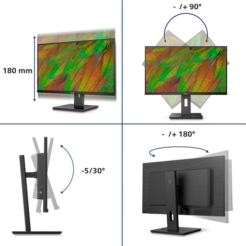 Philips Serie 3000 32B1U3900/00 Monitor PC 80 cm (31.5") 3840 x 2160 Pixel 4K Ultra HD LCD Nero