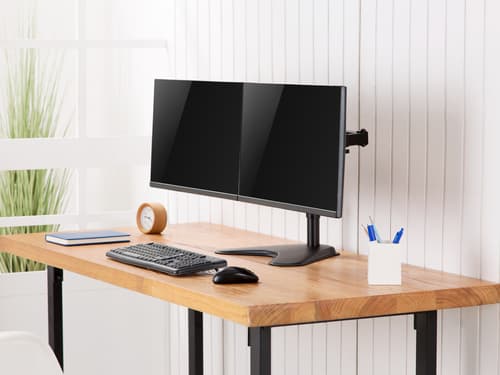 Equip Supporto da tavolo economico per doppio monitor da 17” a 32”