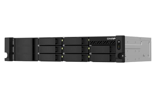QNAP TS-864EU-RP NAS Armadio (2U) Intel® Celeron® N5095 8 GB DDR4 0 TB QNAP Turbo System Nero