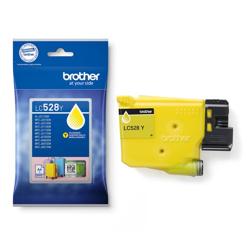 Brother LC528Y cartuccia d'inchiostro 1 pz Originale Giallo