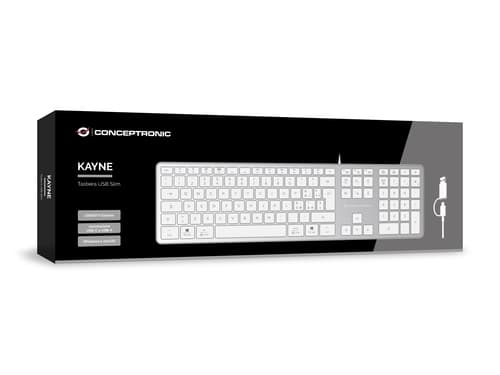 Conceptronic KAYNE02WIT tastiera Universale USB QWERTY Italiano Bianco