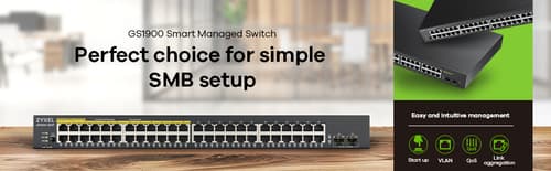 Zyxel GS1900-48-EU0102F switch di rete L2 Gigabit Ethernet (10/100/1000) Nero