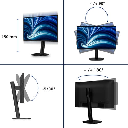 Philips Serie 3000 24B2N3200A/00 Monitor PC 60,5 cm (23.8") 1920 x 1080 Pixel Full HD LED Nero