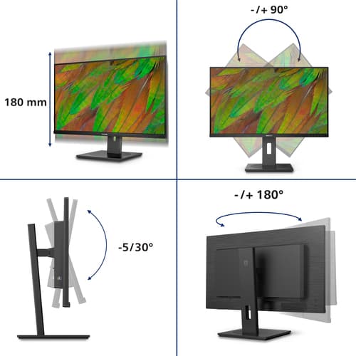 Philips Serie 3000 32B1N3800/00 Monitor PC 80 cm (31.5") 3840 x 2160 Pixel 4K Ultra HD LCD Nero