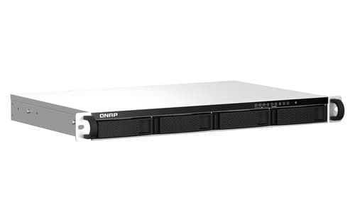 QNAP TS-464eU NAS Rack (1U) Intel® Celeron® N5095 8 GB DDR4 0 TB QNAP Turbo System Alluminio, Nero