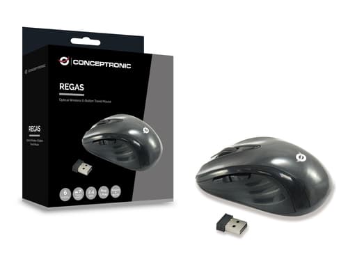 Conceptronic CLLM5BTRVWL mouse Viaggio Mano destra RF Wireless Ottico 1600 DPI