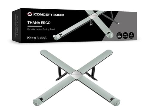 Conceptronic THANA11G supporto per laptop Supporto per computer portatile Grigio 43,9 cm (17.3")