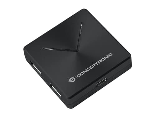 Conceptronic HUBBIES02B hub di interfaccia USB 3.2 Gen 1 (3.1 Gen 1) Mini-B 5000 Mbit/s Nero