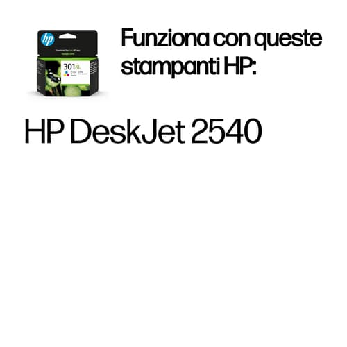 HP Cartuccia originale inchiostro tricromia ad alta capacità 301XL