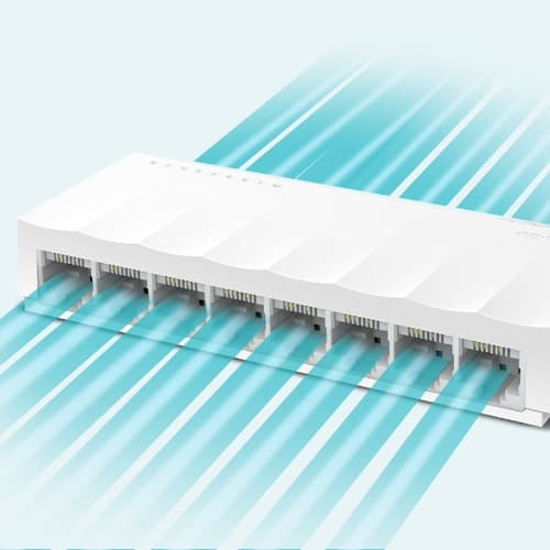 TP-Link LS1008 switch di rete Non gestito Fast Ethernet (10/100) Bianco