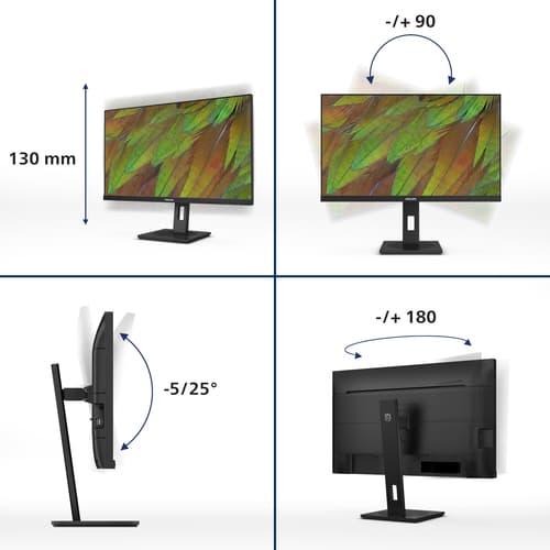 Philips Serie 3000 27B1U3900/00 Monitor PC 68,6 cm (27") 3840 x 2160 Pixel 4K Ultra HD LCD Nero