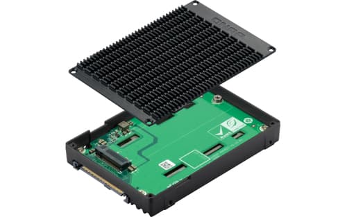 QNAP QDA-UMP4 contenitore di unità di archiviazione Box esterno SSD Nero 2.5"