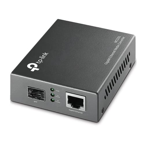 TP-Link Omada MC220L convertitore multimediale di rete 1000 Mbit/s Modalità multipla, Modalità singola Nero