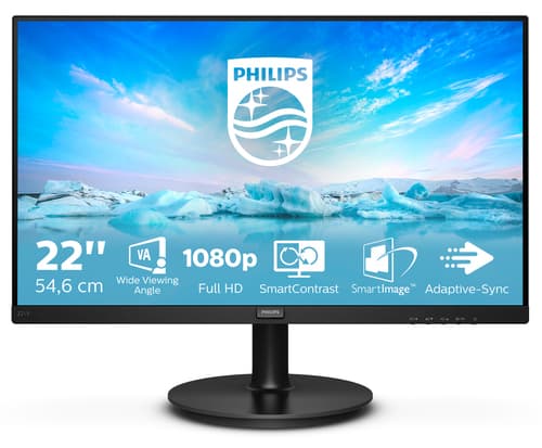 Philips V Line 221V8/00 Monitor PC 54,6 cm (21.5") 1920 x 1080 Pixel Full HD LED Nero