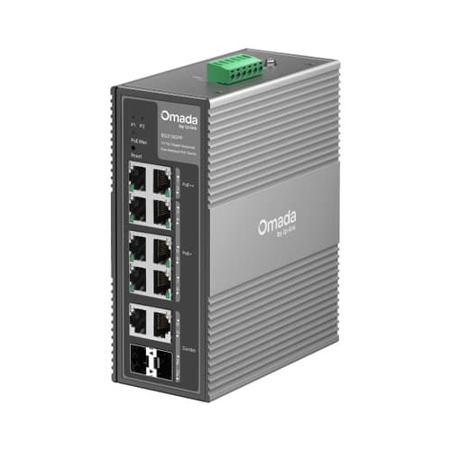 TP-Link Omada IES210GPP switch di rete Gestito Gigabit Ethernet (10/100/1000) Supporto Power over Ethernet (PoE) Guida DIN Grigio