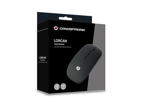 Conceptronic LORCAN01B mouse Ufficio Ambidestro Bluetooth Ottico 1600 DPI