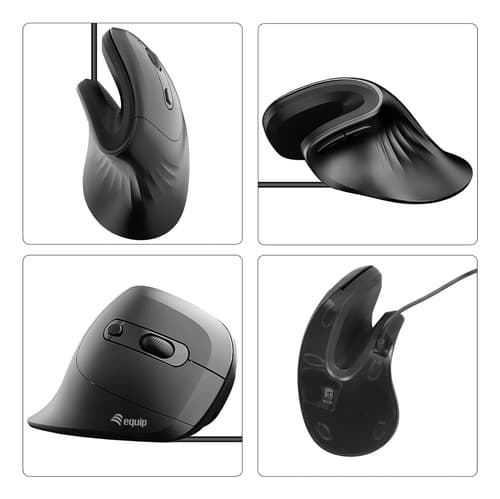 Equip 245119 mouse Universale Mano destra USB Type-A + USB Type-C Ottico 7200 DPI
