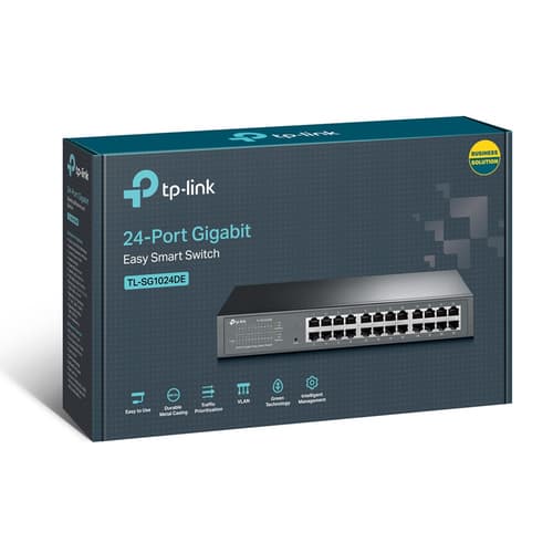 TP-Link TL-SG1024DE switch di rete Gestito L2 Gigabit Ethernet (10/100/1000) Nero