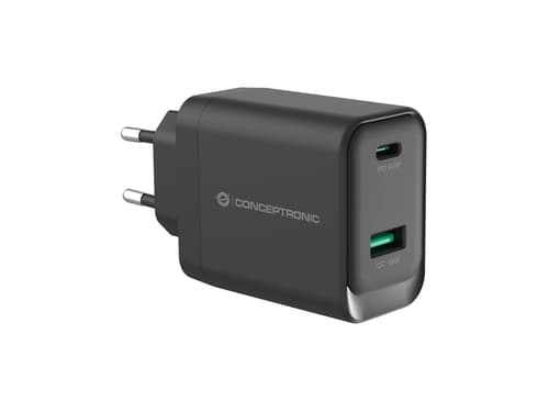 Conceptronic ALTHEA20B45 Caricabatterie per dispositivi mobili Universale Nero AC Ricarica rapida Interno