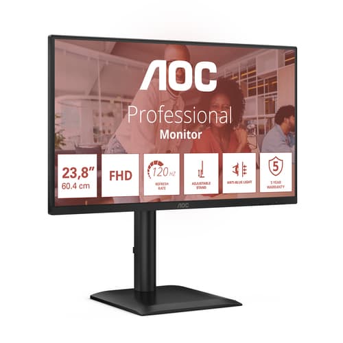 AOC 24E4U Monitor PC 60,5 cm (23.8") 1920 x 1080 Pixel Full HD LED Nero