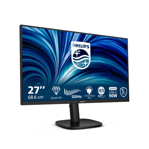 Philips Serie 3000 27B2U3601/00 Monitor PC 68,6 cm (27") 2560 x 1440 Pixel Quad HD LCD Nero