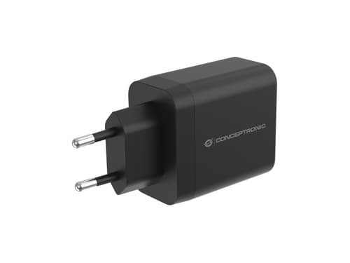 Conceptronic ALTHEA20B45 Caricabatterie per dispositivi mobili Universale Nero AC Ricarica rapida Interno