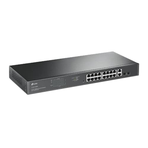 TP-Link TL-SG1218MPE switch di rete Gestito L2 Gigabit Ethernet (10/100/1000) Supporto Power over Ethernet (PoE) 1U Nero