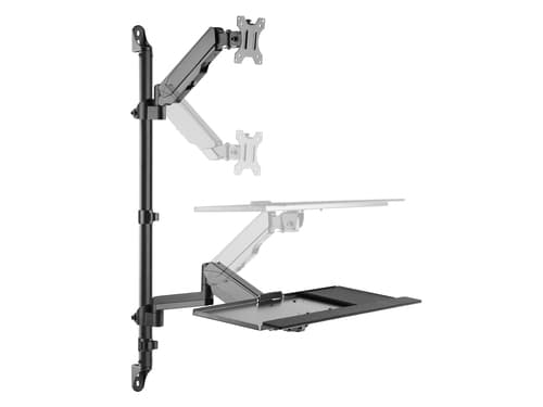 Equip Postazione di lavoro a parete con monitor singolo da 17“-32”.