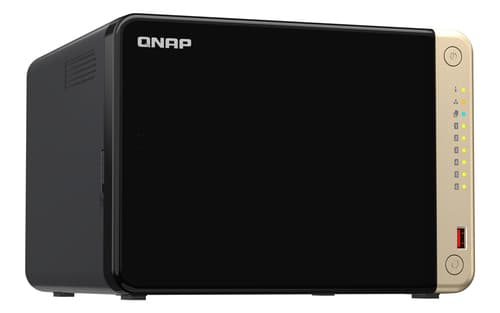 QNAP TS-664 NAS Tower Intel® Celeron® N5095 8 GB DDR4 0 TB QNAP QTS Nero, Bronzo