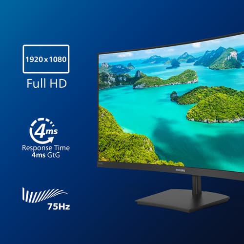 Philips E Line 241E1SC/00 Monitor PC 59,9 cm (23.6") 1920 x 1080 Pixel Full HD LED Nero