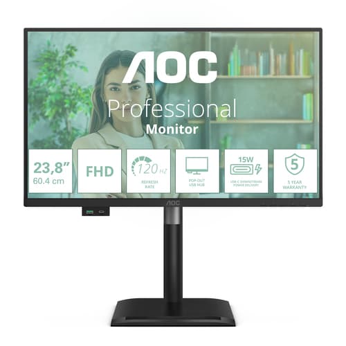 AOC 24P4U Monitor PC 60,5 cm (23.8") 1920 x 1080 Pixel Full HD Nero