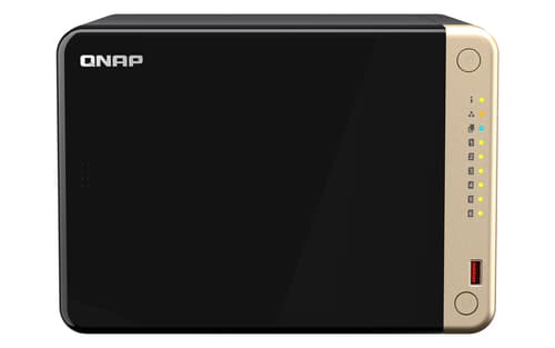 QNAP TS-664 NAS Tower Intel® Celeron® N5095 8 GB DDR4 0 TB QNAP QTS Nero, Bronzo
