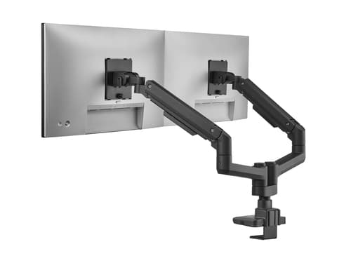 Equip Staffa di montaggio da scrivania per doppio monitor per uso intensivo da 17“-35”, nero