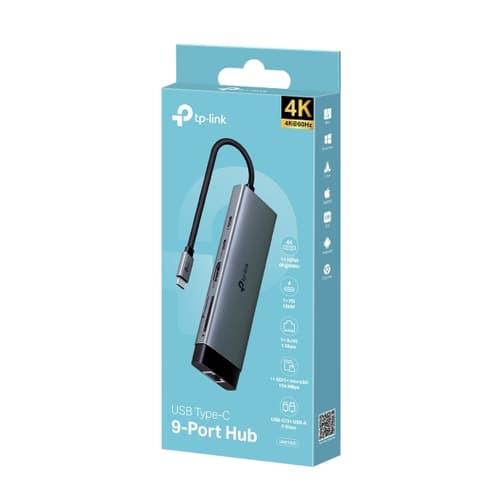 TP-Link UH9120C hub di interfaccia USB 3.2 Gen 1 (3.1 Gen 1) Type-C 5000 Mbit/s