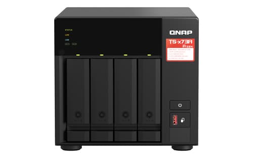 QNAP TS-473A NAS Tower Ryzen Embedded V1500B 8 GB DDR4 0 TB QNAP Turbo System Nero