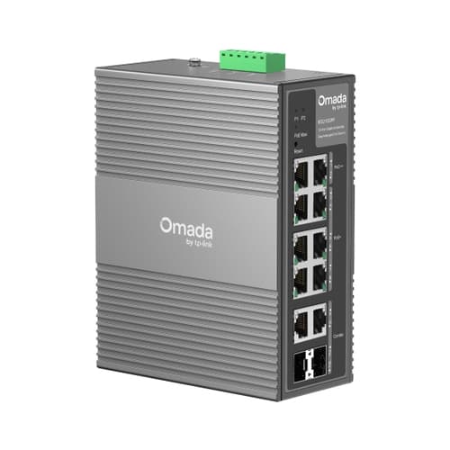 TP-Link Omada IES210GPP switch di rete Gestito Gigabit Ethernet (10/100/1000) Supporto Power over Ethernet (PoE) Guida DIN Grigio