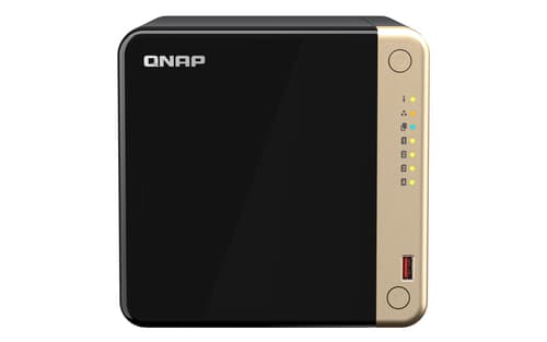 QNAP TS-464 NAS Tower Intel® Celeron® N5095 8 GB DDR4 0 TB QNAP QTS Nero