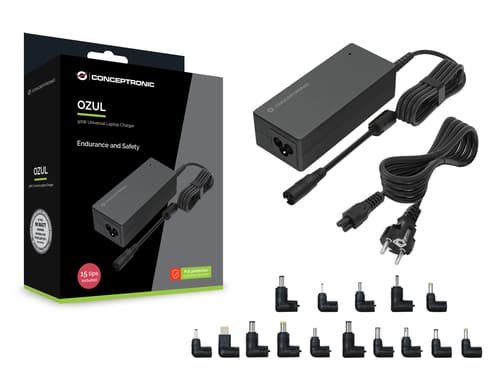 Conceptronic OZUL08B15 adattatore e invertitore Interno 90 W Nero