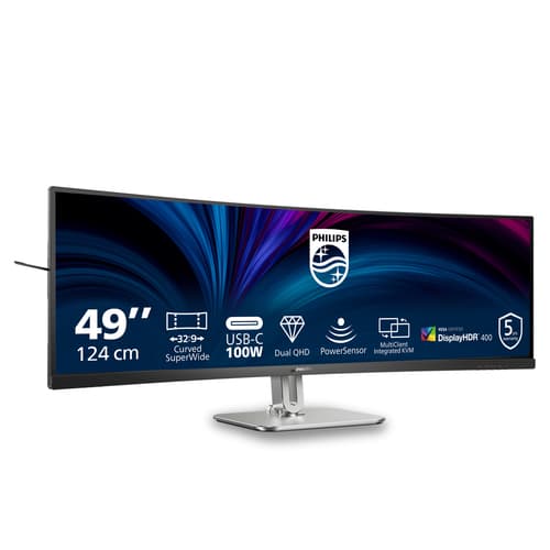 Philips Serie 5000 49B2U5900CH/00 Monitor PC 124 cm (48.8") 5120 x 1440 Pixel Dual QHD LCD Nero