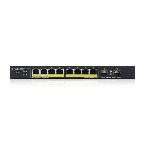 Zyxel GS1900-10HP Gestito L2 Gigabit Ethernet (10/100/1000) Supporto Power over Ethernet (PoE) Nero