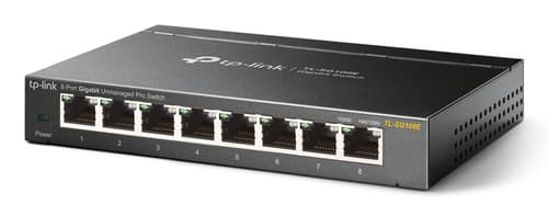 TP-Link TL-SG108E switch di rete Gestito L2 Gigabit Ethernet (10/100/1000) Nero