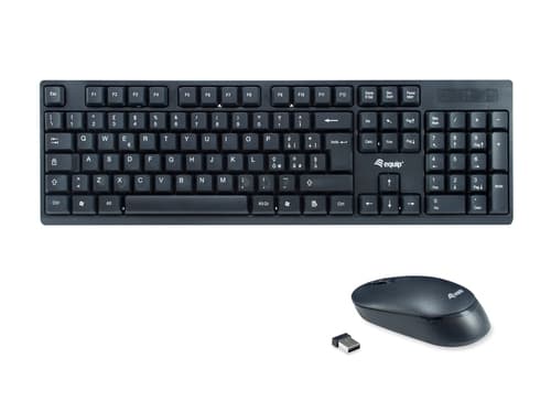 Equip 245223 tastiera Mouse incluso Ufficio RF Wireless QWERTY Italiano Nero