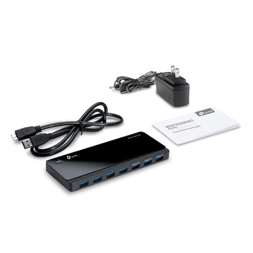 TP-Link UH700 hub di interfaccia USB 3.2 Gen 1 (3.1 Gen 1) Micro-B 5000 Mbit/s Nero