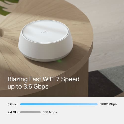 TP-Link DECO BE25(2-PACK) sistema Wi-Fi Mesh Dual-band (2.4 GHz/5 GHz) Wi-Fi 7 (802.11be) Bianco Interno