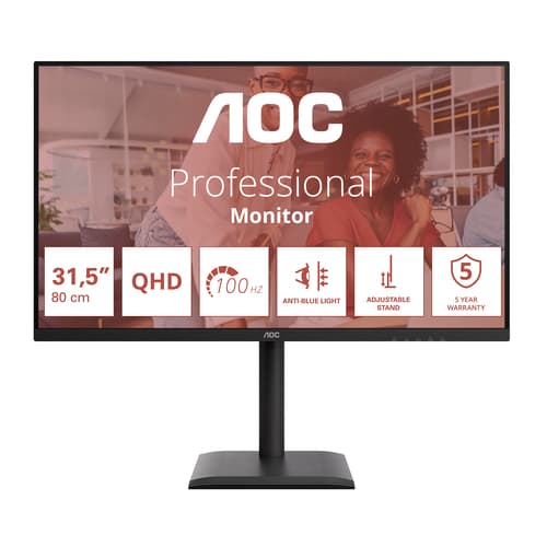 AOC E4 Q32E4U Monitor PC 80 cm (31.5") 2560 x 1440 Pixel Quad HD LED Nero